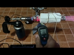 Tes Selimut Insulasi Aerogel pada suhu tinggi.